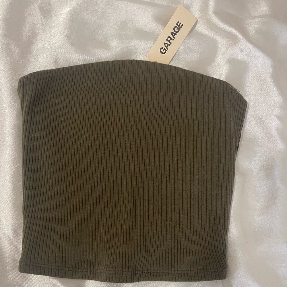 nwt garage green tube top